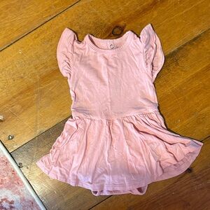 Kyte Baby Crepe Bodysuit Twirl Dress 0-3m